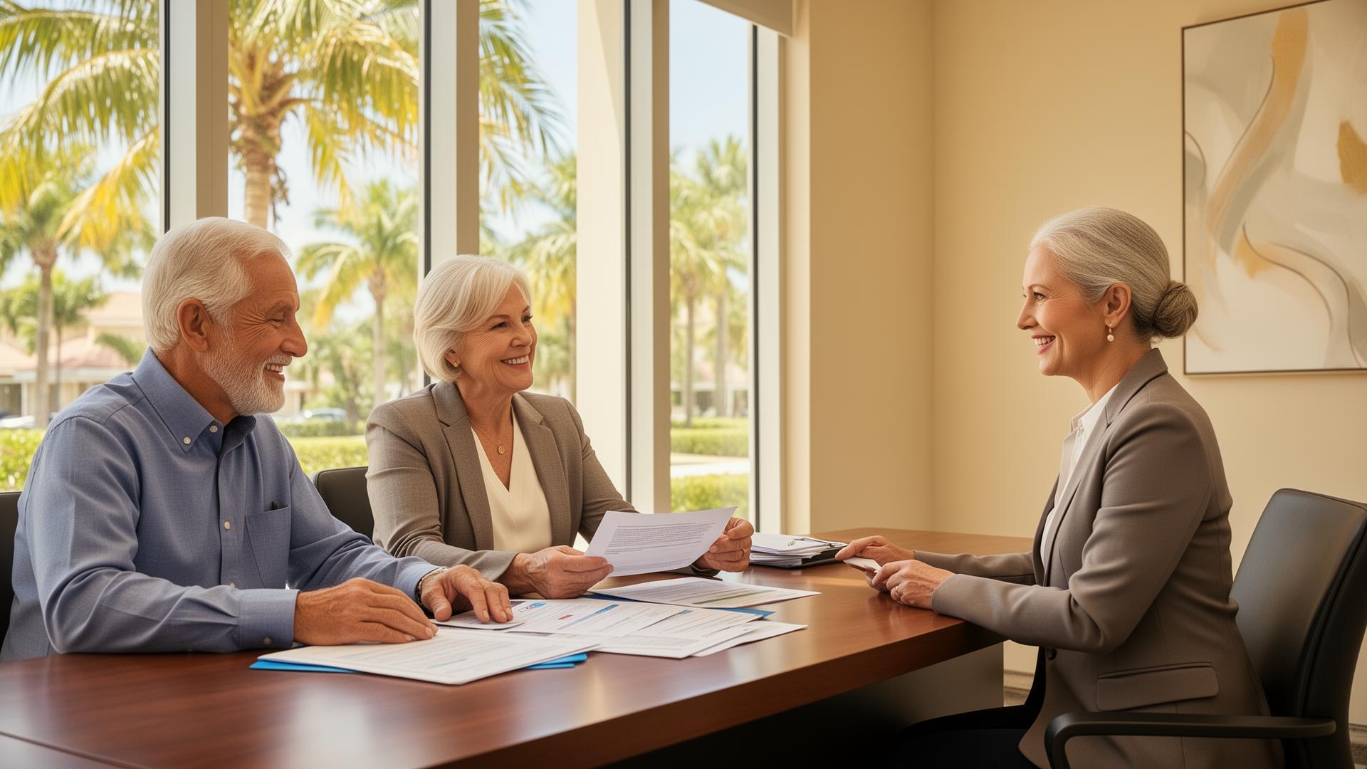 LP Insurance Solutions Medicare advisor meeting with a Cape Coral couple